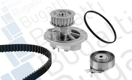 Фото 1 — Комплект ГРМ + помпа Opel Astra G 1.6 98-05/Combo 1.6 01-/Meriva 1.6 03-10 (17x111z) BUGATTI (KBU10020A) Фото Комплект ГРМ + помпа Opel Astra G 1.6 98-05/Combo 1.6 01-/Meriva 1.6 03-10 (17x111z) BUGATTI (KBU10020A) зображення 1