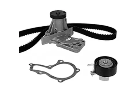 Фото Комплект ГРМ + помпа Ford Mondeo/C-Max/Focus/Kuga/Transit Connect 1.5/1.6 EcoBoost 10- (22x117z) BUGATTI (KBU10107B) зображення 1