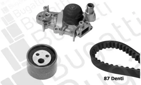 Фото ZESTAW ROZRZ Z POMP? WODY RENAULT CLIO II/TWINGO/NISSAN KUBISTAR 1,2 98- BUGATTI (KBU7717A) зображення 1