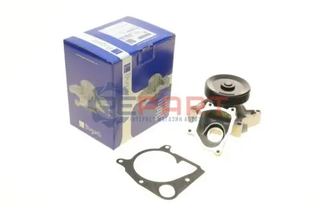 Помпа води Land Rover Freelander 2.0Td4 4x4 00-06/Rover 75 2.0CDT/CDTi 99-05 (R/B) (7 лоп) (6 кан.) BUGATTI PA10027 Купити в Україні