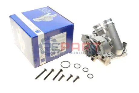 Помпа води Audi A3-A8/Skoda Octavia 1.8TSI/2.0RS/VW Golf V/VI 2.0TSI 06- (+термостат, датчик t) BUGATTI PA10388 Купити в Україні