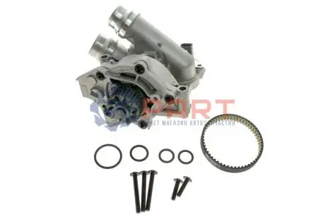 Помпа води Audi A3-A8/Skoda Octavia 1.8TSI/2.0RS/VW Golf V/VI 2.0TSI 06- (+термостат, датчик t) BUGATTI PA10460 Купити в Україні