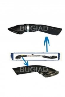 (К-кт 2шт) Патрубок интеркулера BMW 5 (E60/E61) 525d-5.30d 05- BUGIAD 84619