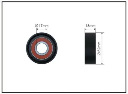 Натяжник ременя генератора Ford Transit 2.0TDCI 00- CAFFARO 04-00 Купити в Україні