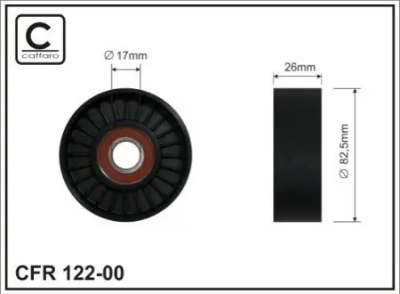 Ролик направляючий CAFFARO 12200 Купить в Украине