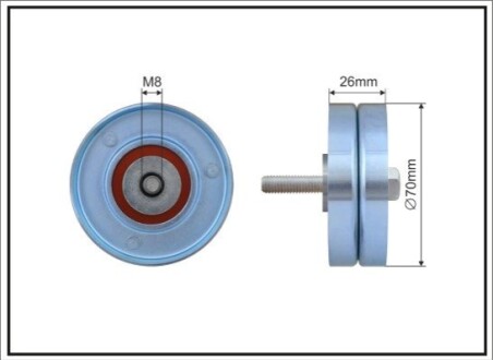 Ролик ременя приводного CAFFARO 28501