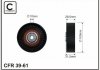 Ролик генератора Lancia Delta, Lybra 1.8/2.0 92-10 (пластик/гладкий)(100x28x10) 39-61