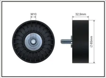 Ролик генератора BMW 5 (E60) 3.0 D 04-10 (паразитний) (85x31) CAFFARO 419-51