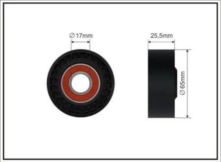 Фото Ролик натяжний CAFFARO (48400) зображення 1