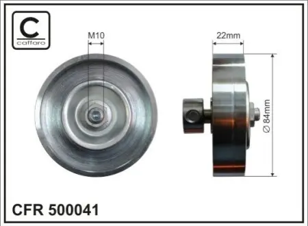 Натягувач 84x12x22 metal CAFFARO 500041 Купити в Україні