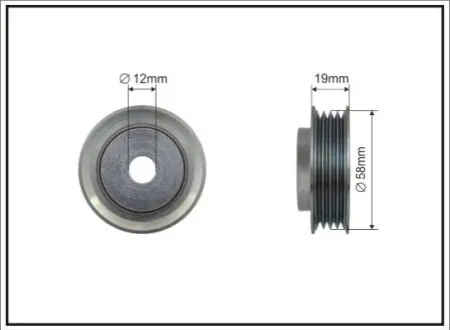 Ролик генератора Suzuki Swift/Ignis/Jimny/Sx4 1.3-1.6 05- (паразитний) (60х19) CAFFARO 500135 Купити в Україні