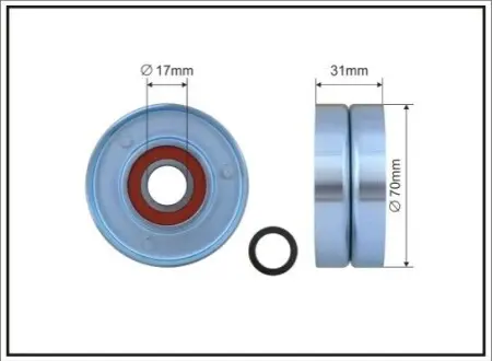 Фото Ролик ременя приводного CAFFARO (500155) зображення 1