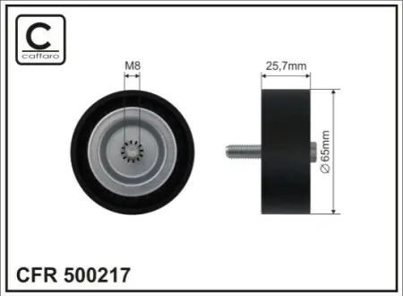 Ролик генератора MB A-class W176)/E-class (W212)/C-class (W204) (M270/M133/M274) (паразитний) CAFFARO 500217