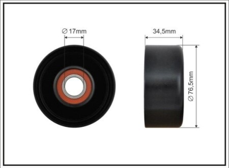 Ролик ременя приводного CAFFARO 500453