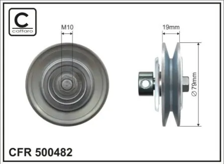 Ролик генератора Nissan Almera 2.2 Di/dCi 00-06 (паразитний) CAFFARO 500482 Купити в Україні