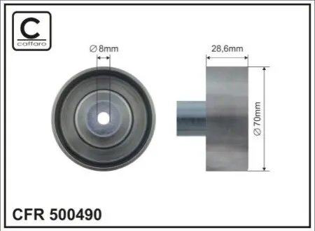 Ролик ременя приводного CAFFARO 500490