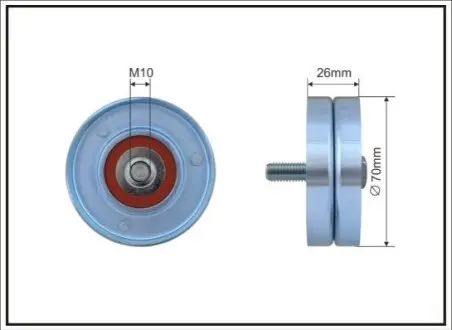 Фото Ролик натяжний CAFFARO (60-05) зображення 1