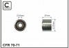Ролик генератора Peugeot Partner 1.9D 98- (метал/гладкий)(37х27x10) 70-71