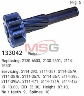 Шестерня бендікса стартера CARGO 133042 Купити в Україні