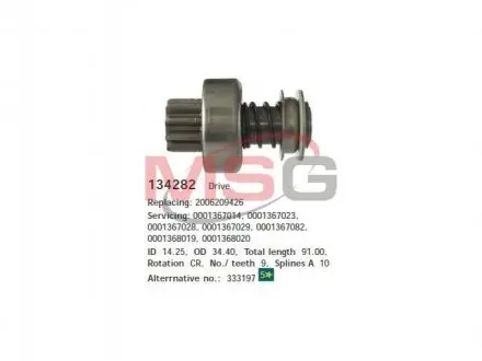 Фото Бендикс стартера CARGO (134282) зображення 1