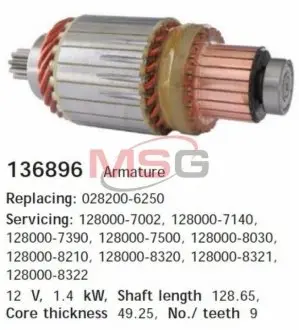 Фото Якір стартера CARGO (136896) зображення 1