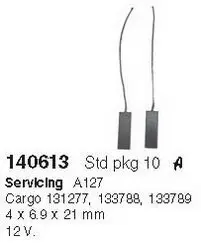 Щітки генератора CARGO 140613 Купити в Україні