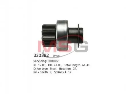 Фото Бендикс стартера CARGO (330382) зображення 1