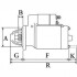 Стартер Chevrolet Lacetti 1.8 05-/Opel Astra G/H 2.0 98-10 (1 kw) (z=9) = 111848 CARGO F 032 111 848 (фото 2)