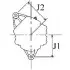 Фото Генератор (14В, 110А, новий із заставою) FORD FOCUS I, MAVERICK MAZDA TRIBUTE 2.0 03.00 CARGO (F032112958) зображення 3