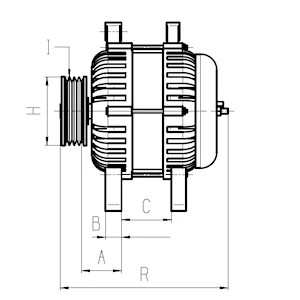 Генератор Audi A6 2.0 TDI 12-18 (14V/180A) = 116827 CARGO F 032 116 827 Купити в Україні