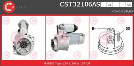 Стартер CASCO CST32106AS (фото 1)