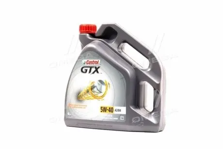 4л GTX A3/B4 5W-40 олива синт. ACEA A3/B3, A3/B4, API SM/CF, BMW Longlife-01, MB 229.3, RN 0700 / RN 0710, VW 502 00 / 505 00 CASTROL 15E62C Купити в Україні