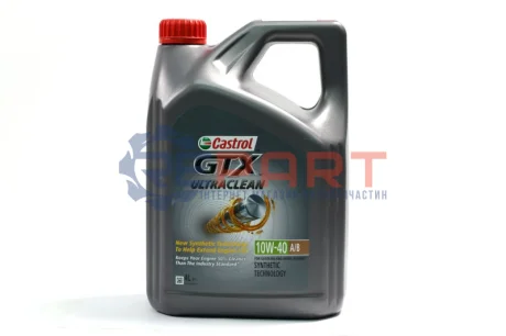 4л GTX Ultraclean 10W-40 A/B масло напівсинт. ACEA A/B, API SL/CF CASTROL 15F123
