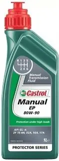 Масло трансмисс. Castrol Manual EP 80W-90 (Канистра 1л) CASTROL EBMEP80912X1L