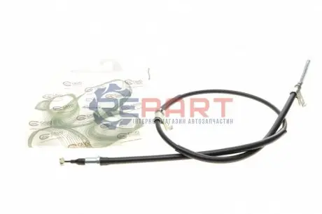Фото 1 — Трос ручника (задній) (R) Daewoo Lanos 97- (1587mm) (2 кріпл.) Cavo (2402603) Фото Трос ручника (задній) (R) Daewoo Lanos 97- (1587mm) (2 кріпл.) Cavo (2402603) зображення 1