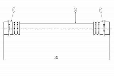 Шланг тормозной Cavo C800064A (фото 1)