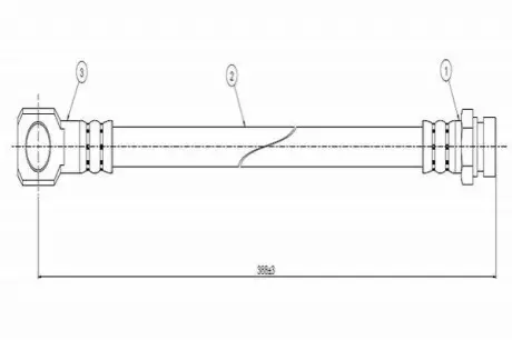 CAVO DB шланг гальмівний передн. MB 100 87 Cavo C900 007A Купити в Україні