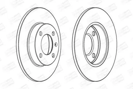VW диск гальмівний передній Audi,VW,Seat (239*10) CHAMPION 561087CH Купити в Україні