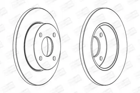Фото 1 — Гальмівні диски CHAMPION (561663CH) Фото Гальмівні диски CHAMPION (561663CH) зображення 1
