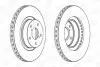 Фото Диск гальмівний (передній) Subaru Forester/Impreza/Legacy/Outback 97- (277x24) (вент.) CHAMPION (561667CH) зображення 1