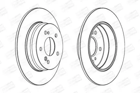 Фото Диск тормозной (выр-во) CHAMPION (561963CH) изображение 1