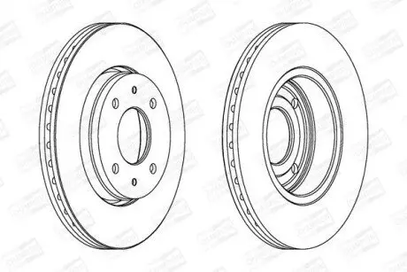 Фото MITSUBISHI диск гальмівний передн.Volvo S40,Carisma 98- CHAMPION (562088CH) зображення 1