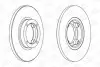 Тормозной диск передний Chevrolet Matiz, Spark / Daewoo Matiz (2005->) CHAMPION (562138CH) изображение 2