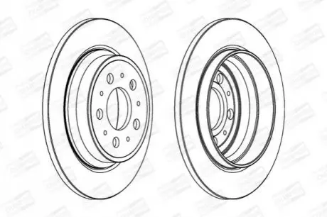 Фото VOLVO диск гальмівний задн.S60/S80 V70/XC70 CHAMPION (562174CH) зображення 1