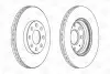 Фото Диск гальмівний (передній) Fiat Punto 08-/Opel Corsa D/E 06- (257x22) (вентильований) CHAMPION (562304CH) зображення 2