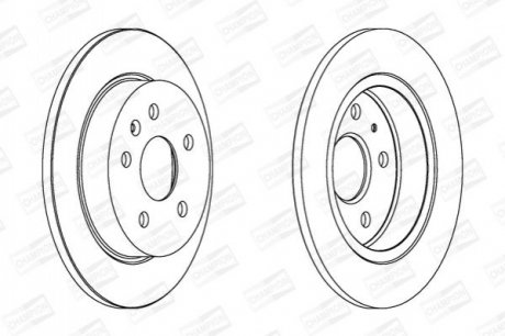 Тормозной диск задний Chevrolet Malibu / Opel Insignia A CHAMPION 562461CH