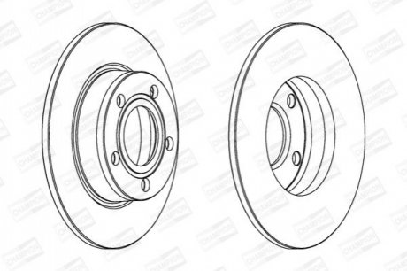 Диск гальмівний задний CHAMPION 562503CH