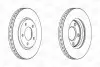 Фото CHRYSLER диск гальмівний передн."15" 281*28 Voyager IV,Dodge Caravan 00 CHAMPION (563030CH) зображення 2