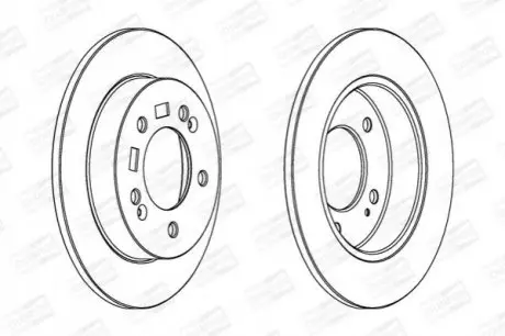 Тормозной диск задний Hyundai ix20 / Kia Venga CHAMPION 563033CH Купить в Украине