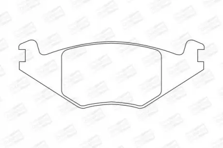 Колодки гальмівні (передні) Seat Cordoba/Ibiza 94-02/VW Golf/Jetta/Polo 81-94 CHAMPION 571315CH Купити в Україні